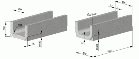 Лотки водосточные канальные ЛВК ВМ PLUS 300 №2