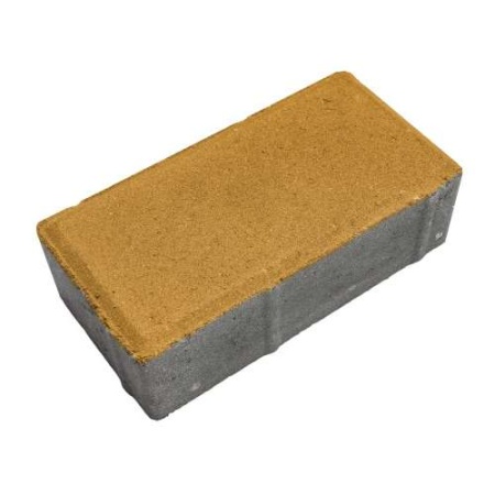 Плитка тротуарная. (Брусчатка) 1П6у желтая /белый цемент