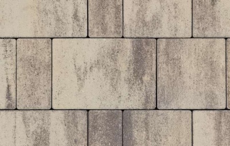 Плитка тротуарная брусчатка "Микс" Микс колормикс бело-коричневый